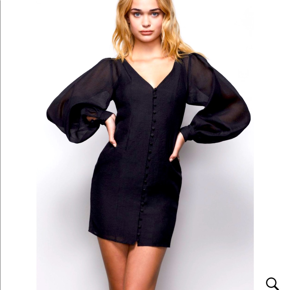 Organza Puff Sleeve Dress NWT sold out!!!!!